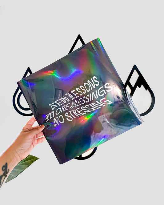 NEW LESSONS: 12x12 Holographic Print