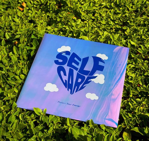 SELF CARE: 12x12 Holographic Print